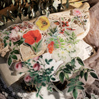 Larger Flowers Vellum Stickers
