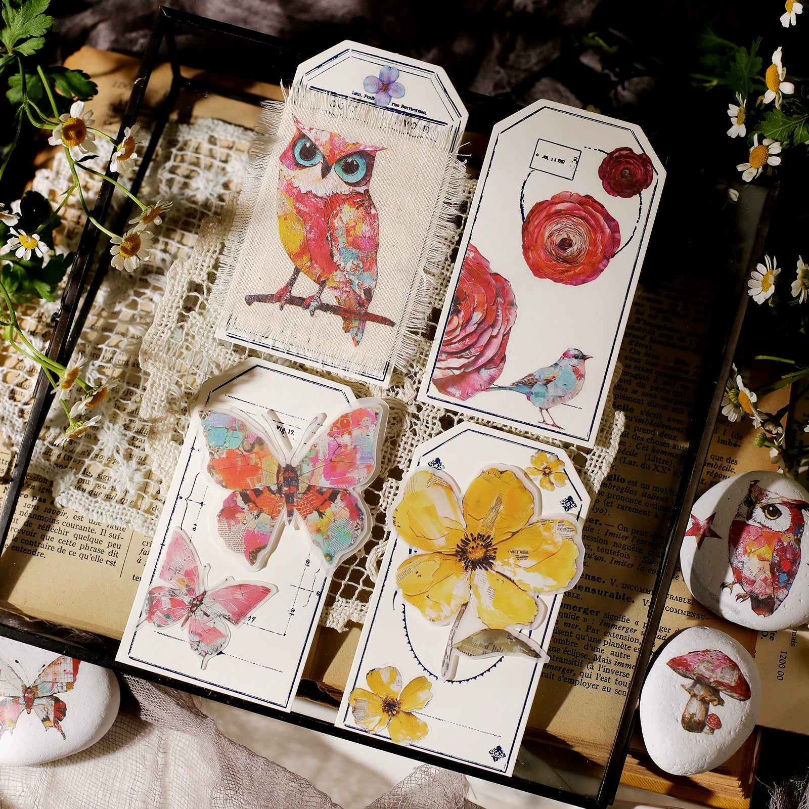 Owl Matte Rub-on Transfers