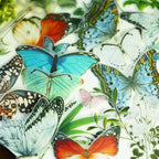 Tropical Plants and Butterflies Vellum Stickers