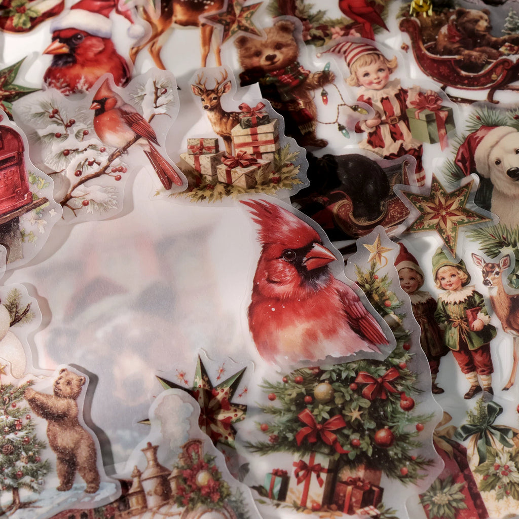 Christmas Bear Vellum Stickers