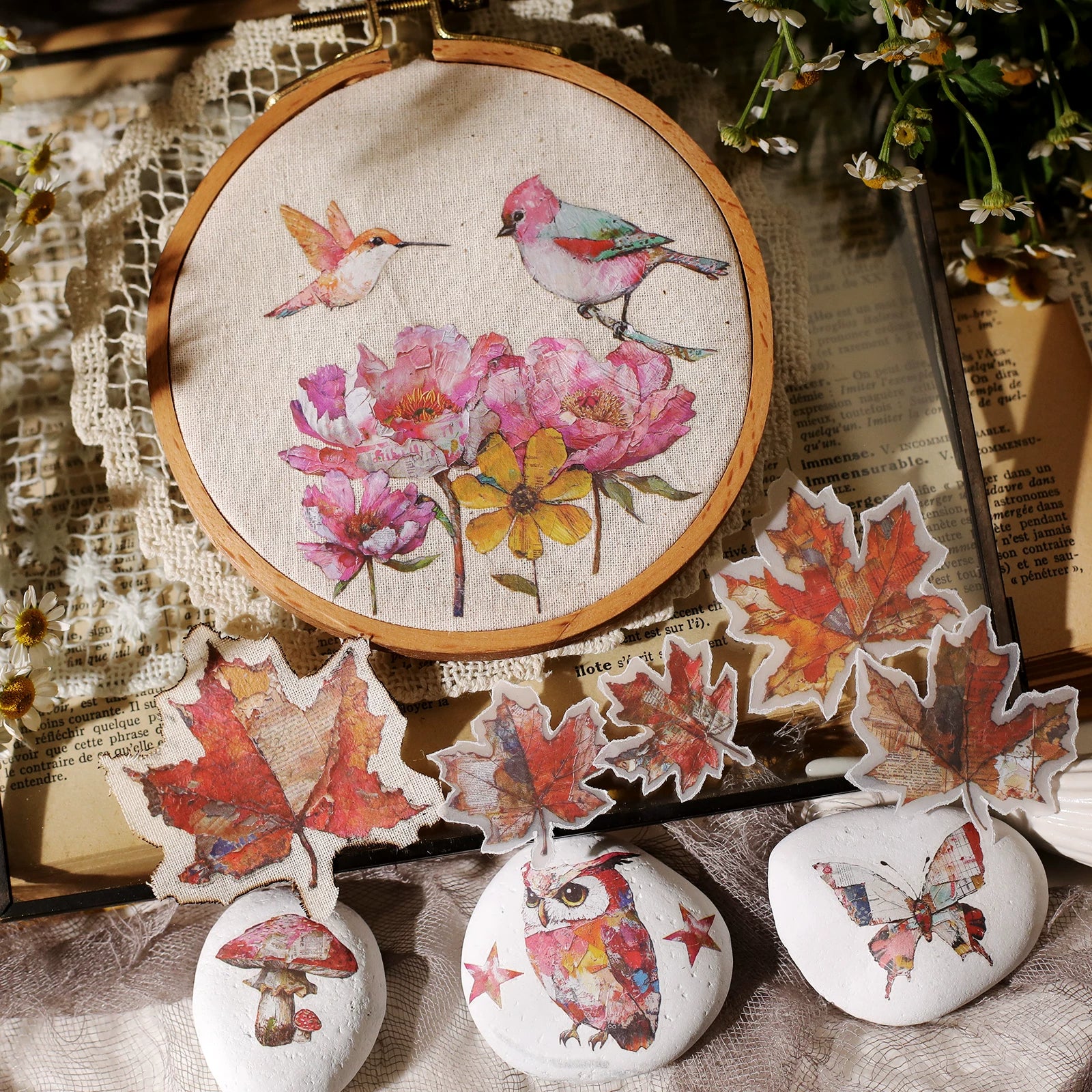 Owl Matte Rub-on Transfers