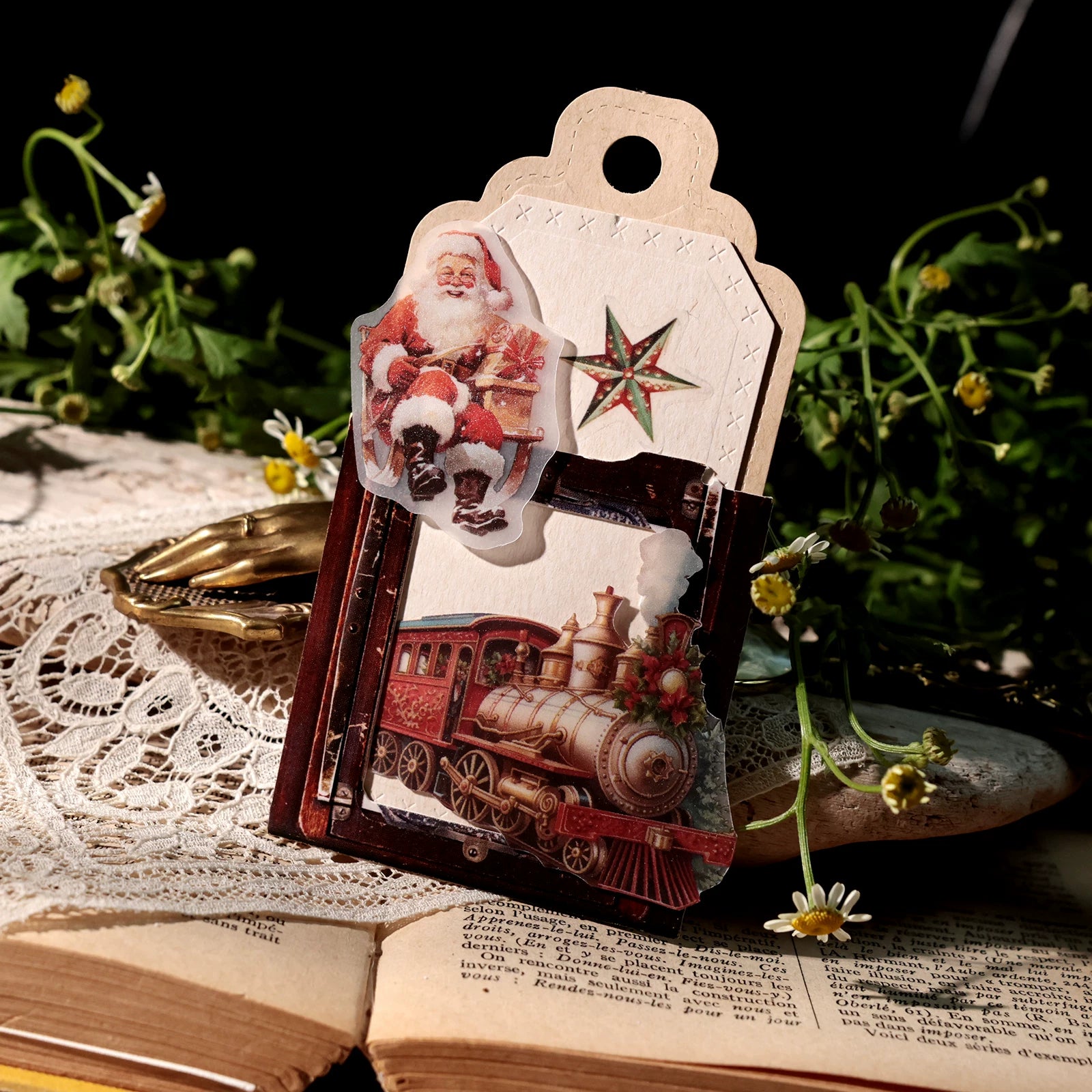 Christmas Bear Vellum Stickers