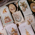 Golden Christmas Matte Rub-on Transfers 2 Small Sheets