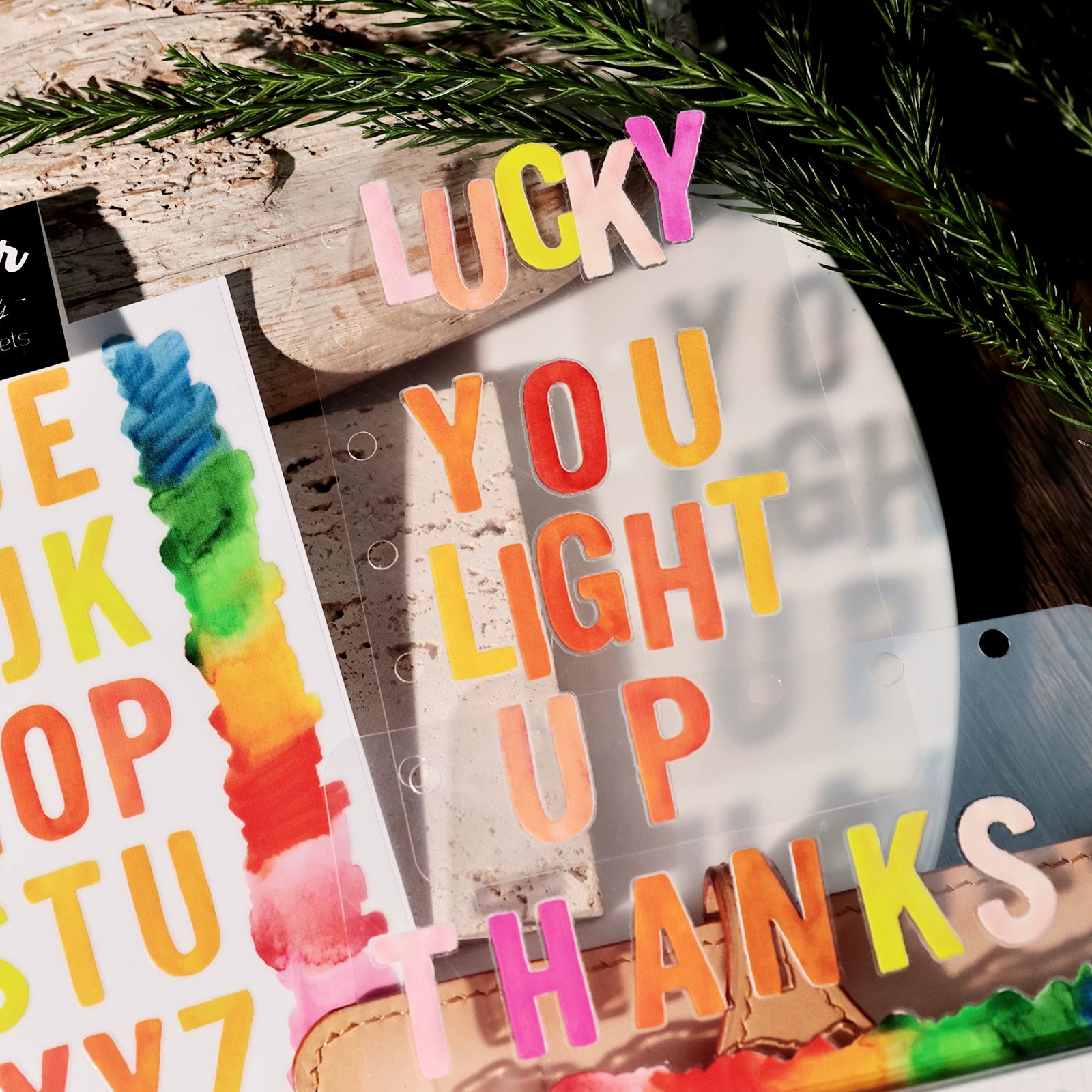 Color Alphabet UV-DTF Rub-on Stickers