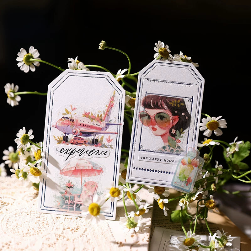 Summer Travel Vellum Stickers