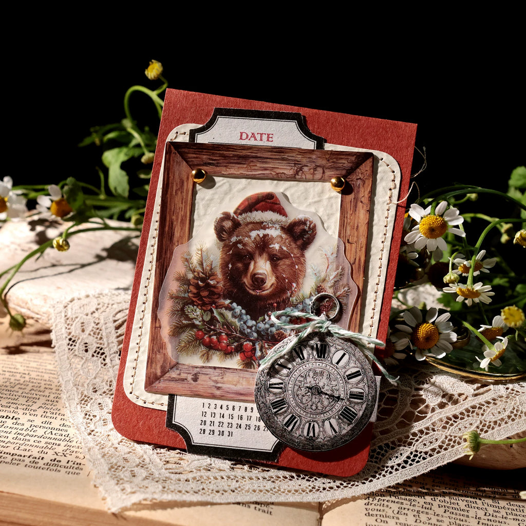 Christmas Bear Vellum Stickers