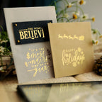 Gold Foil Christmas Rub-on Transfer Stickers