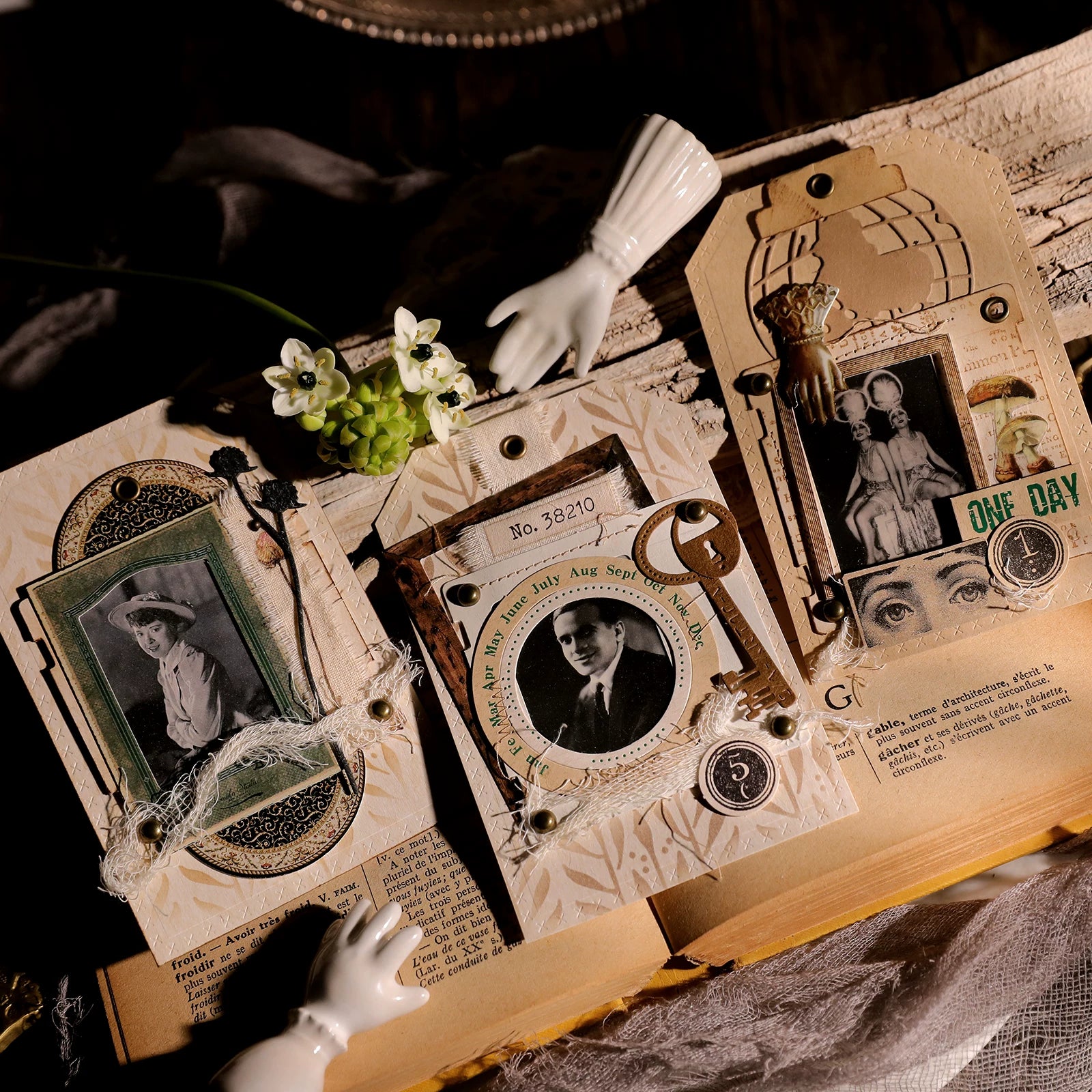 Retro Old Photos Vellum Stickers