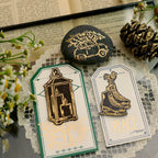 Gold Foil Christmas Rub-on Transfer Stickers
