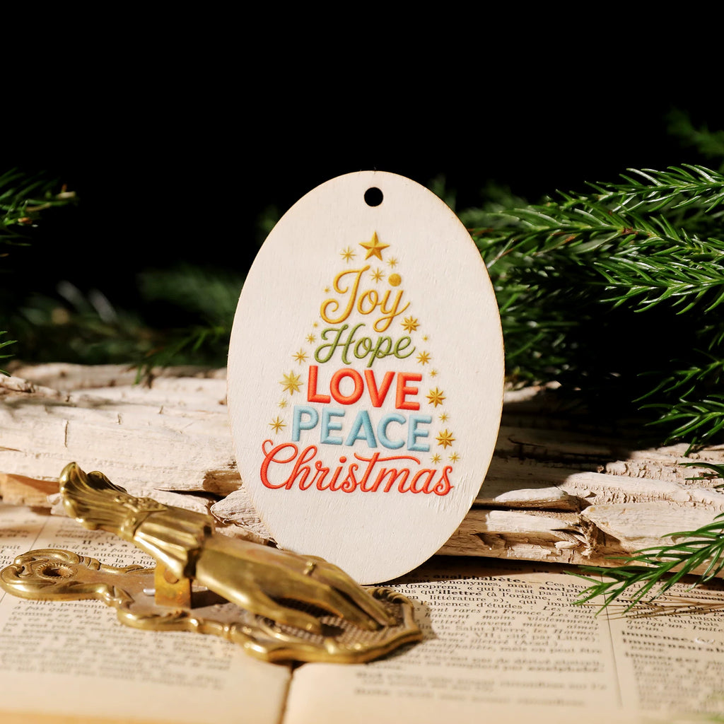 Christmas Embroidery  Quotes UV-DTF Rub-on Stickers
