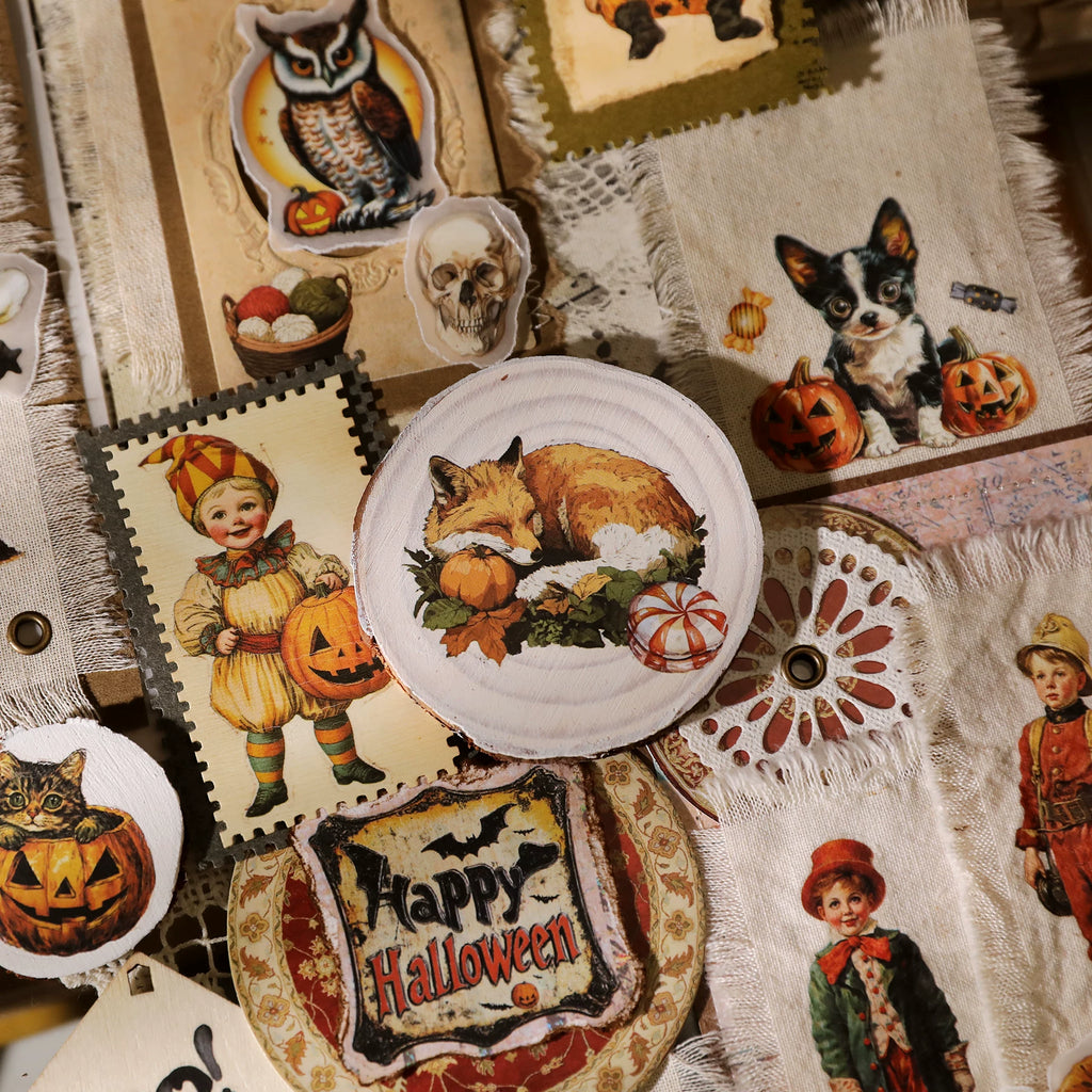 Halloween Matte Rub-on Transfers 2 Small Sheets - Witch