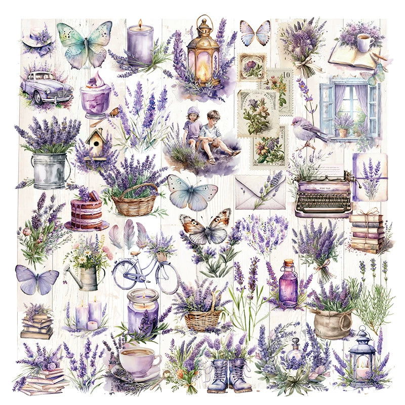 Lavender Vellum Stickers
