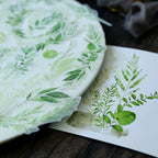 Fresh Green Leaves Vellum Stickers