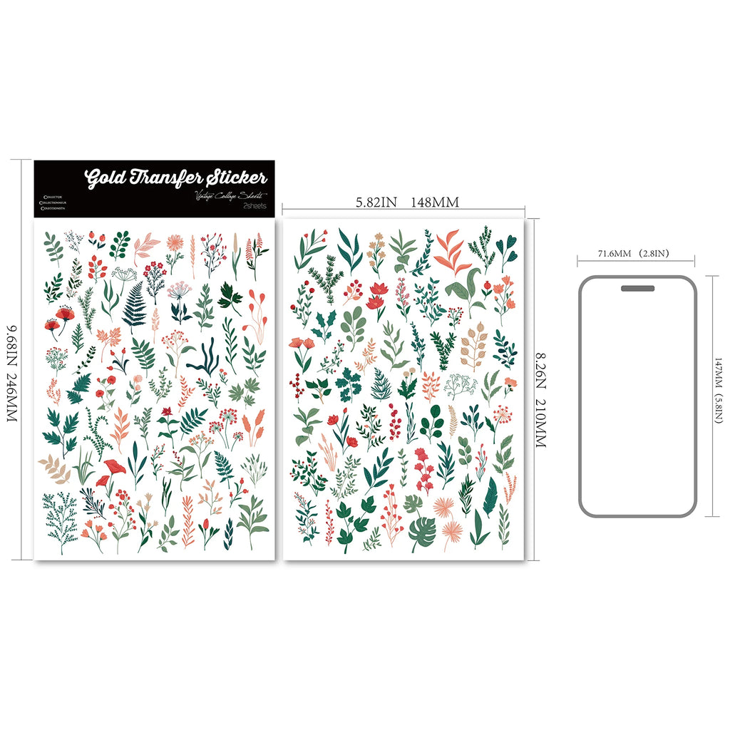 Fresh Little Plants UV-DTF Rub-on Stickers