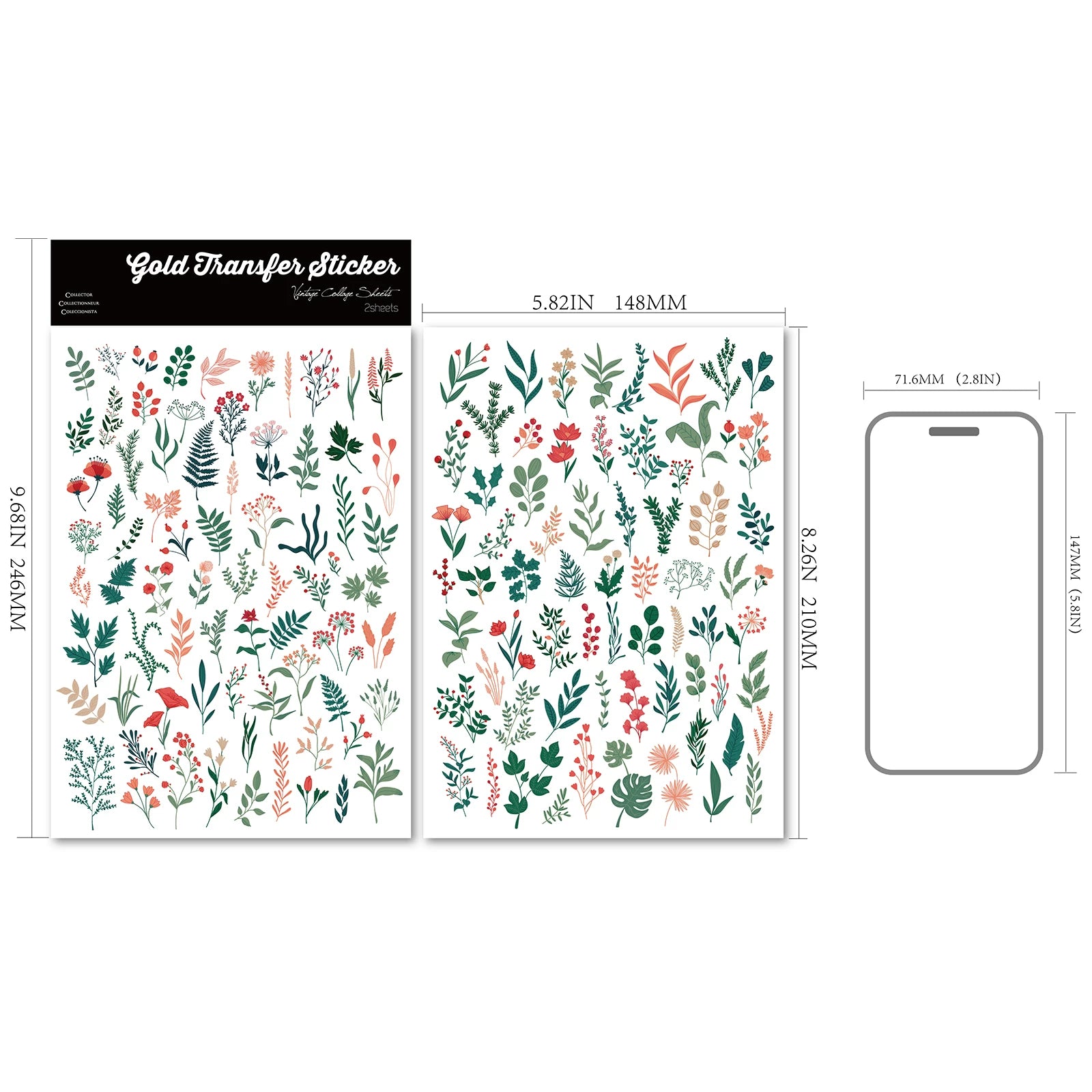 Fresh Little Plants UV-DTF Rub-on Stickers
