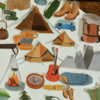 Camping Vellum Stickers