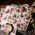 Red Christmas Matte Rub-on Transfers 2 Small Sheets