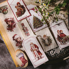 Red Christmas Matte Rub-on Transfers 2 Small Sheets