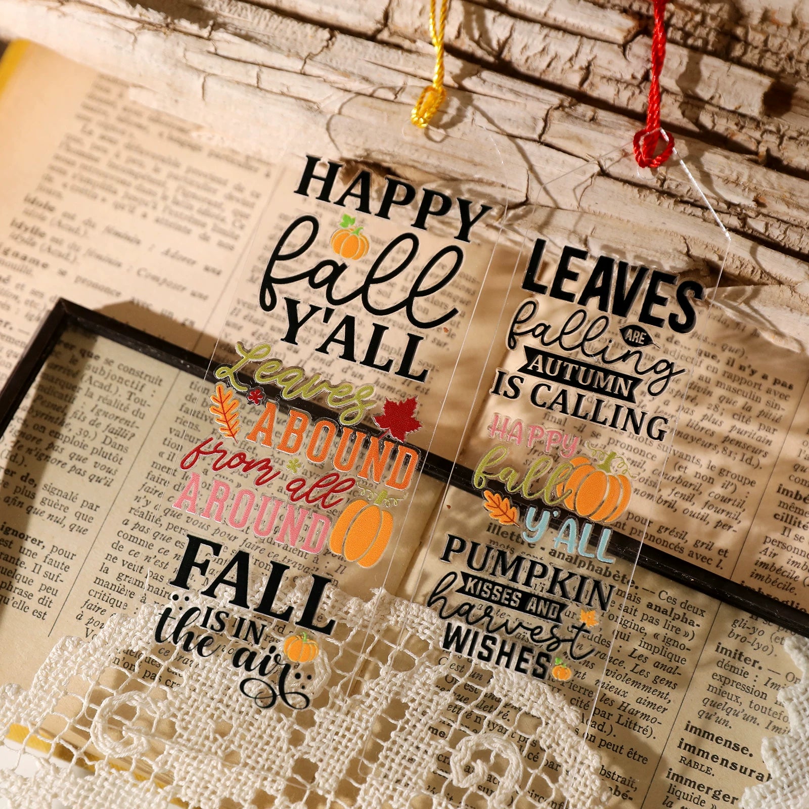 Thanksgiving Quotes UV-DTF Rub-on Stickers