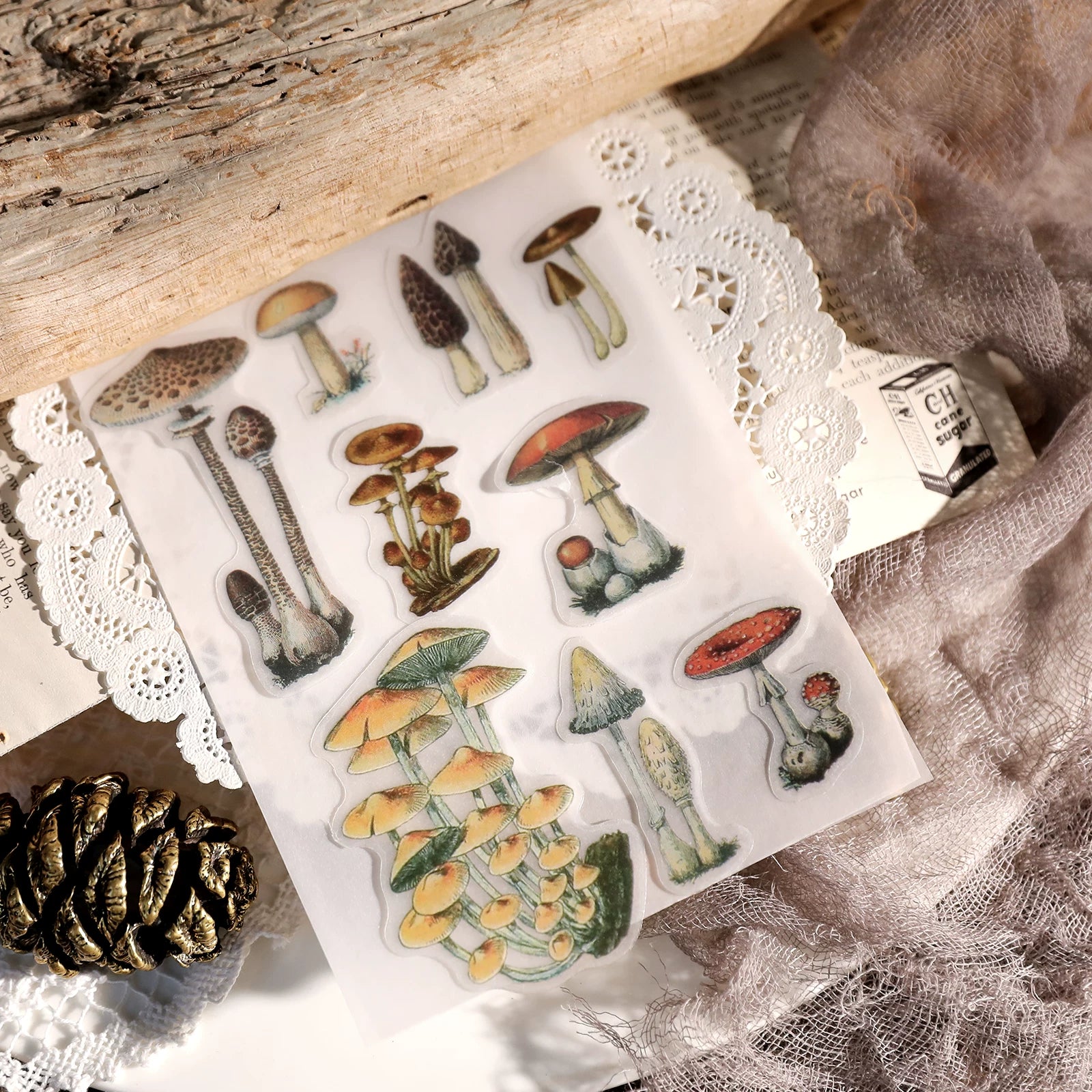 Larger Flowers Vellum Stickers