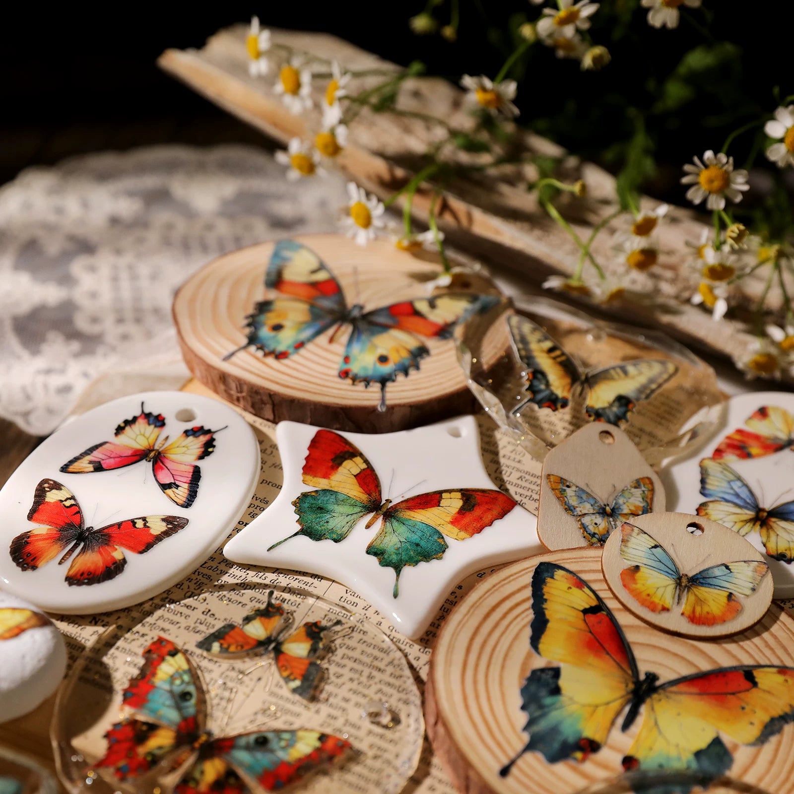 Butterflies UV-DTF Rub-on Stickers