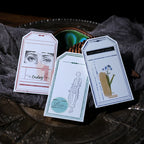 Retro Letterpress Printed Label Tag Cards