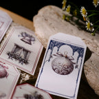 Silver Christmas Matte Rub-on Transfers 2 Small Sheets