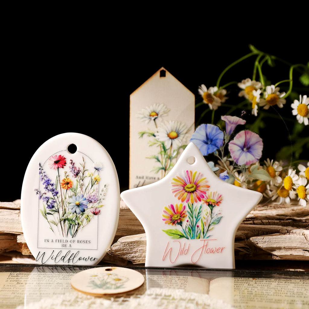 Flower Phrases UV-DTF Rub-on Stickers