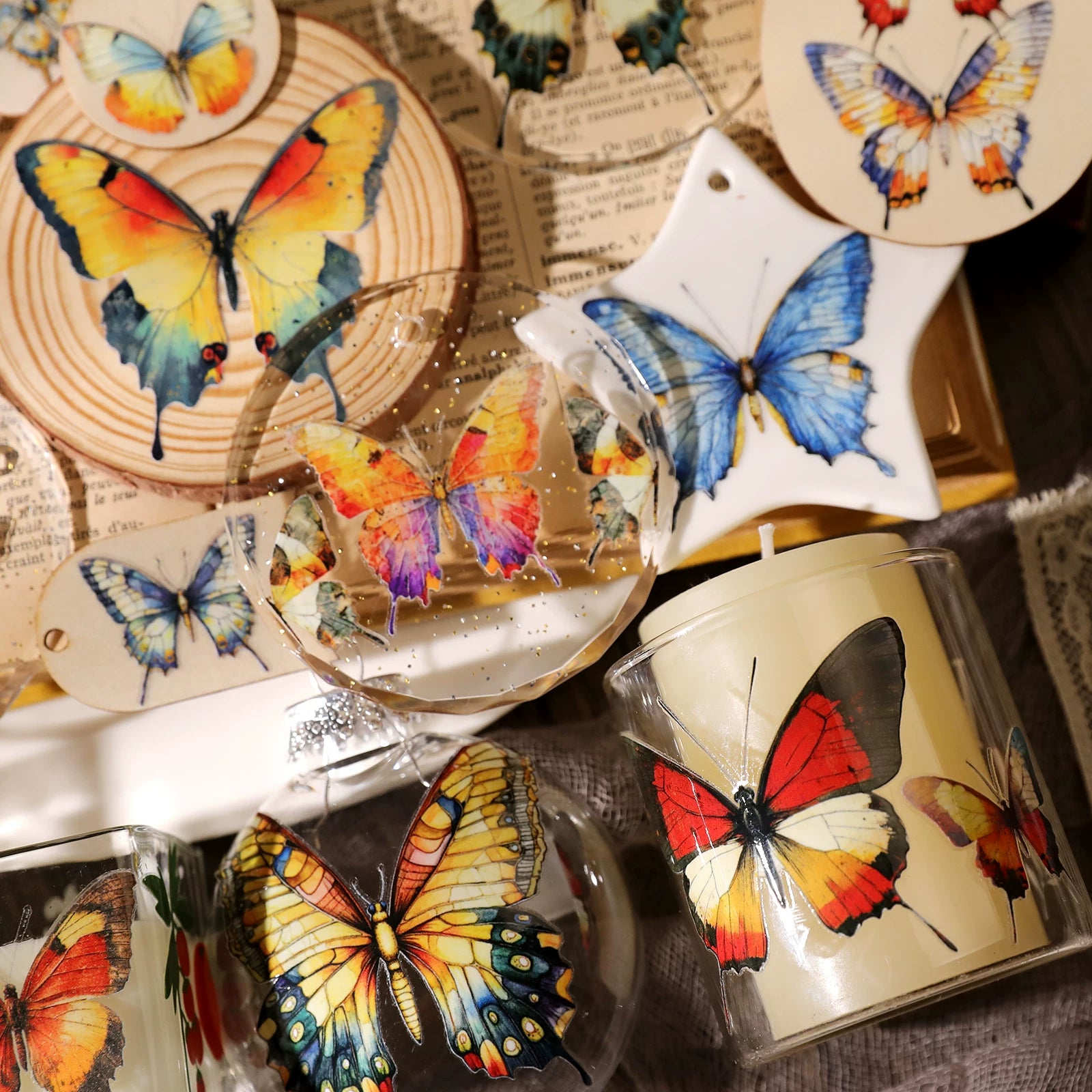 Butterflies UV-DTF Rub-on Stickers