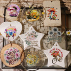 Flower Inspirational Phrases UV-DTF Rub-on Stickers