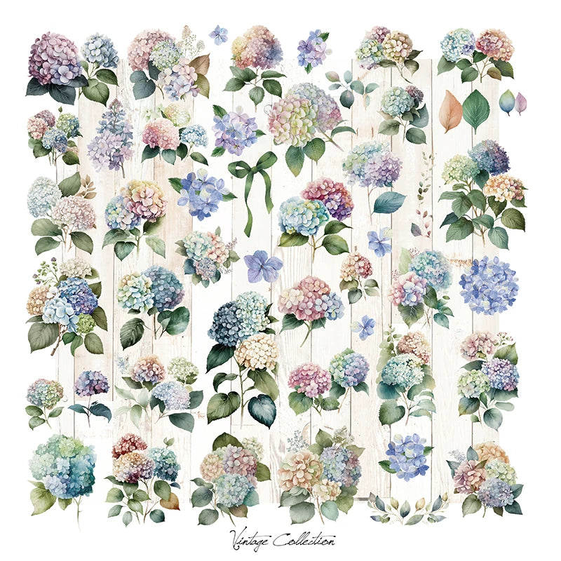 Hydrangea Vellum Stickers