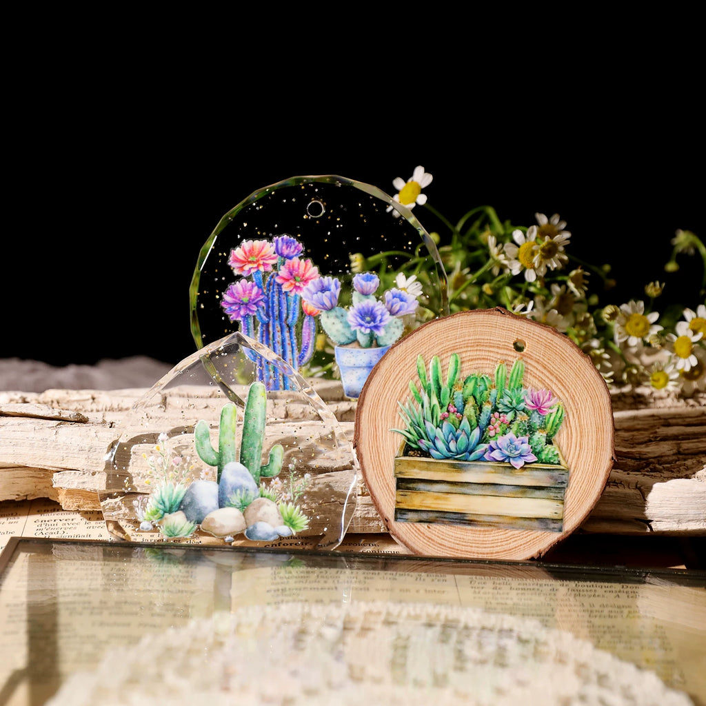 Cactus UV-DTF Rub-on Stickers
