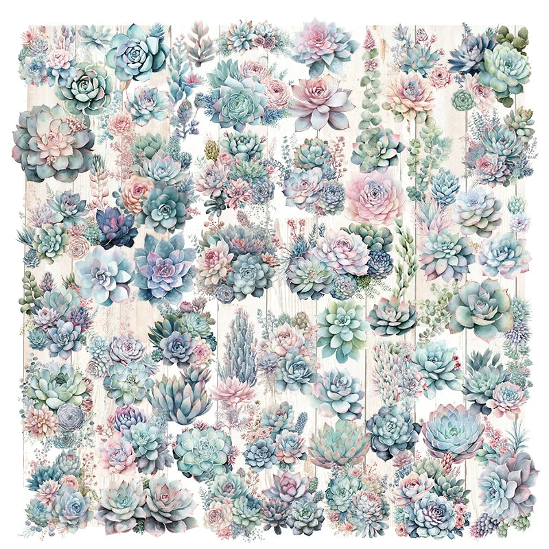 Succulent Vellum Stickers