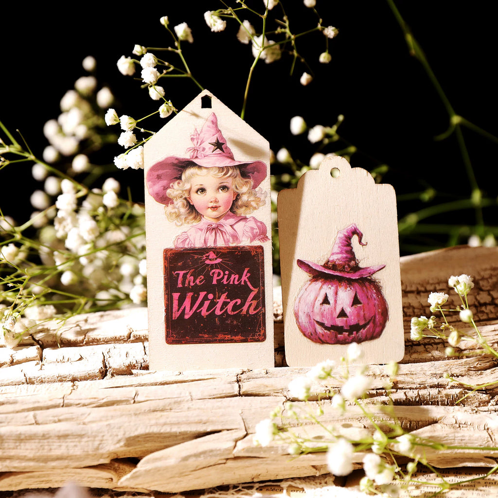 Halloween Pink Matte Rub-on Transfers