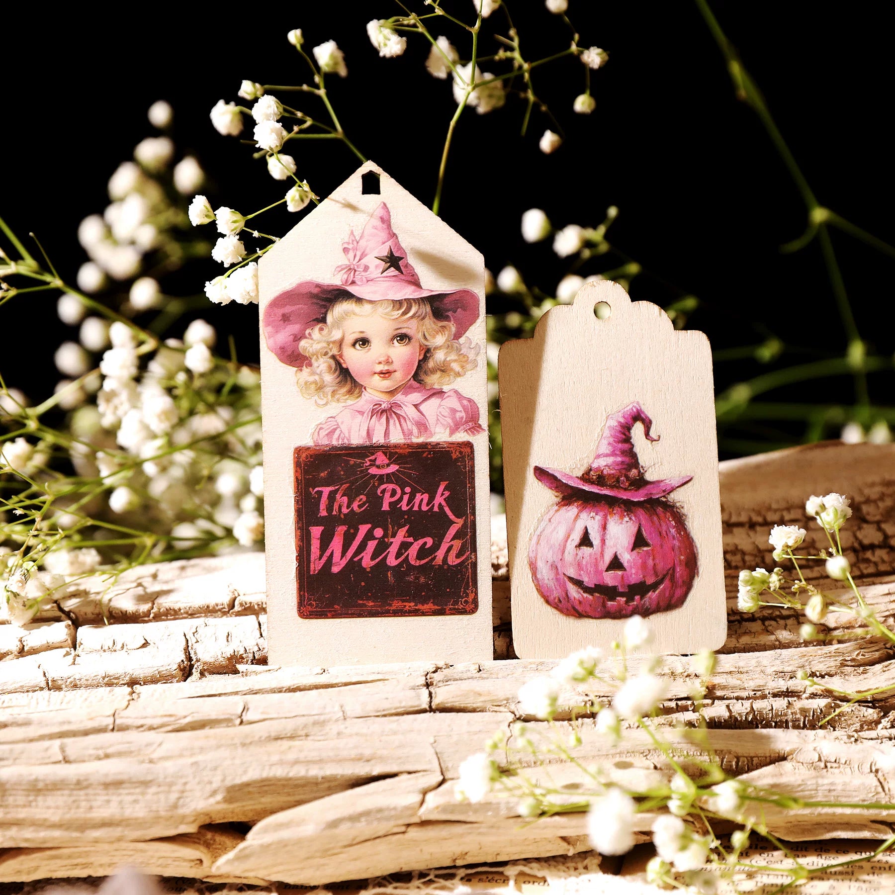 Halloween Pink Matte Rub-on Transfers