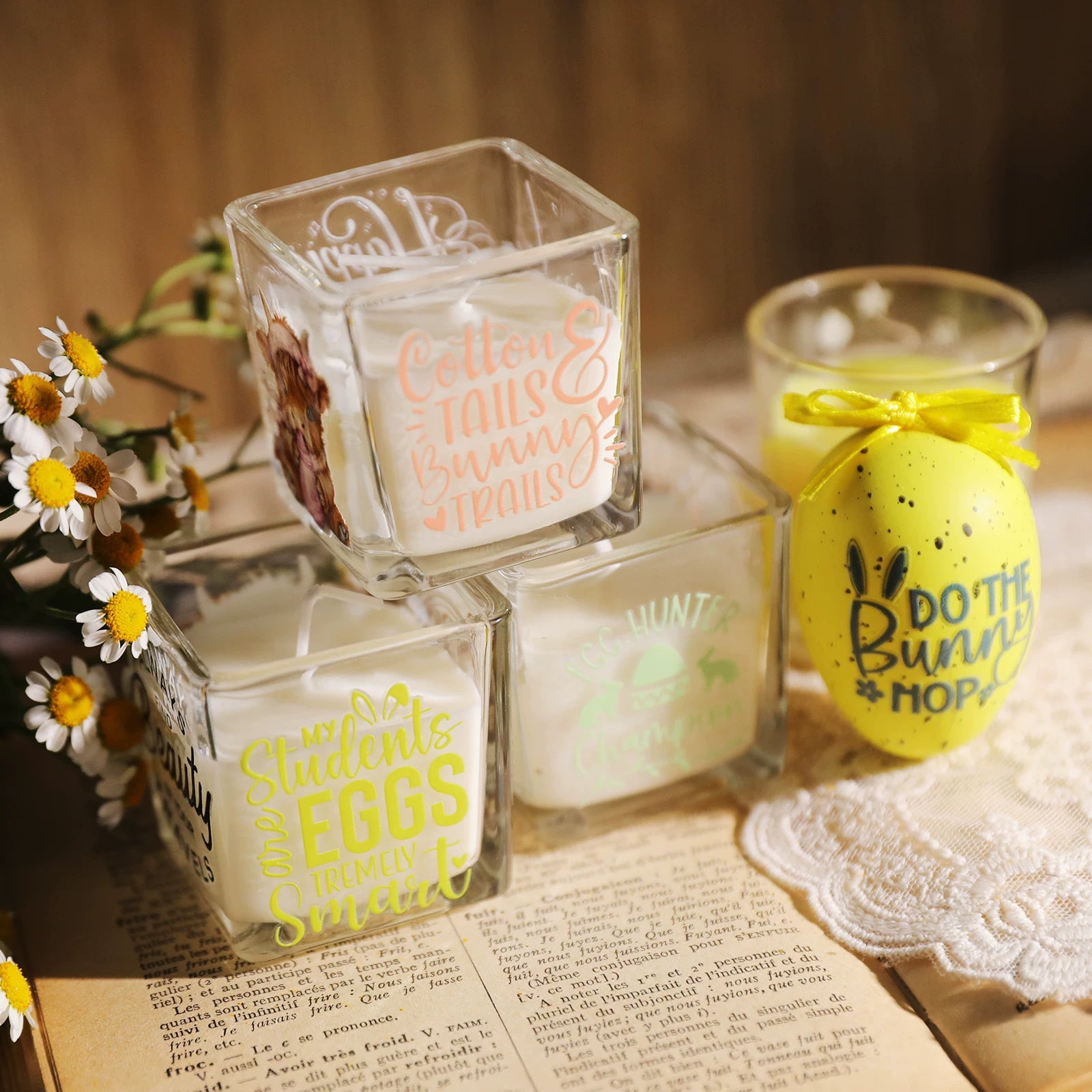 Easter Phrases UV-DTF Rub-on Stickers