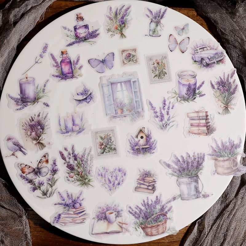 Lavender Vellum Stickers