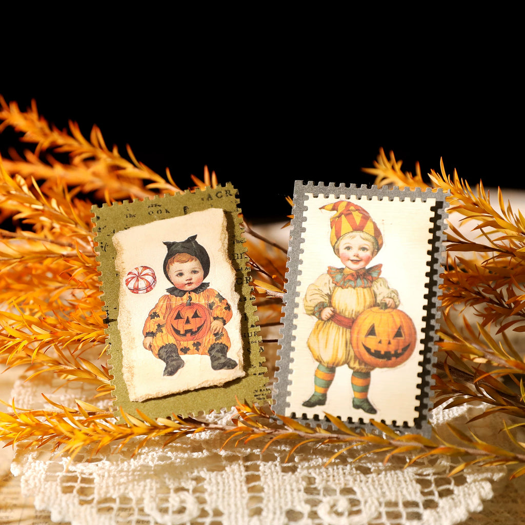 Halloween Matte Rub-on Transfers 2 Small Sheets - Witch