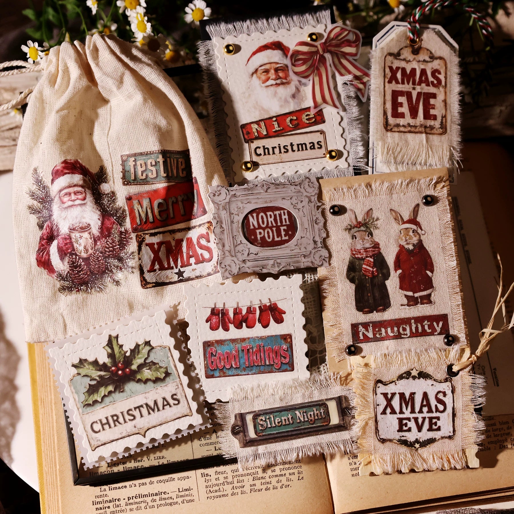 Christmas Signs Matte Rub-on Transfers