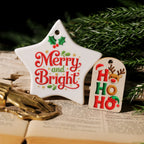 Christmas Embroidery  Quotes UV-DTF Rub-on Stickers