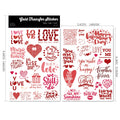 Valentine's Day UV-DTF Rub-on Stickers
