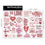 Valentine's Day UV-DTF Rub-on Stickers