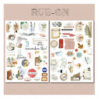 Collage Style Matte Rub-on Transfers