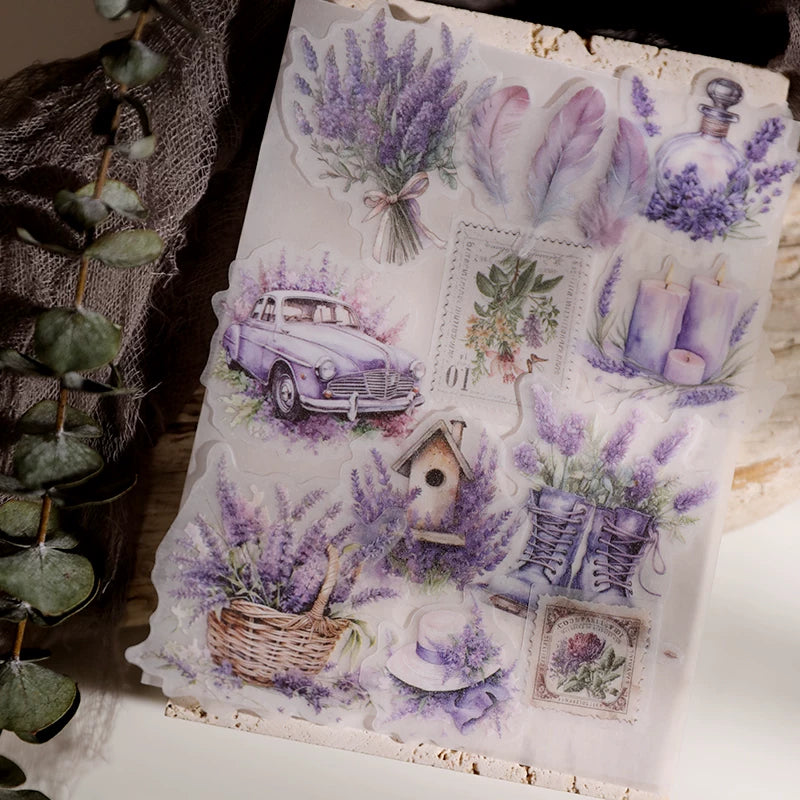 Lavender Vellum Stickers