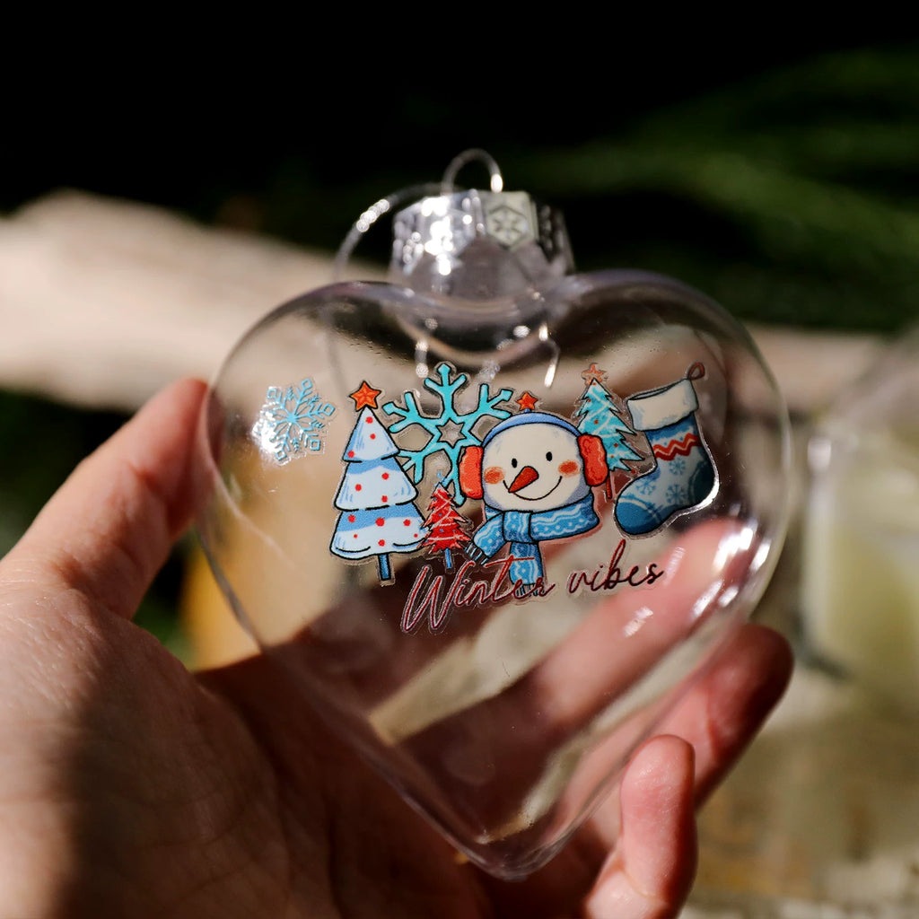Christmas Snow UV-DTF Rub-on Stickers