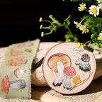 Mushroom Matte Rub-on Transfers 2 Small Sheets