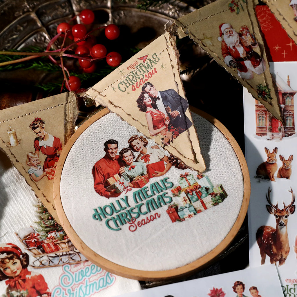 Christmas Family Matte Rub-on Transfers