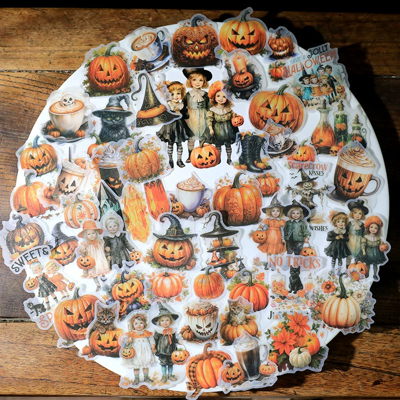 Halloween Pumpkin Vellum Stickers