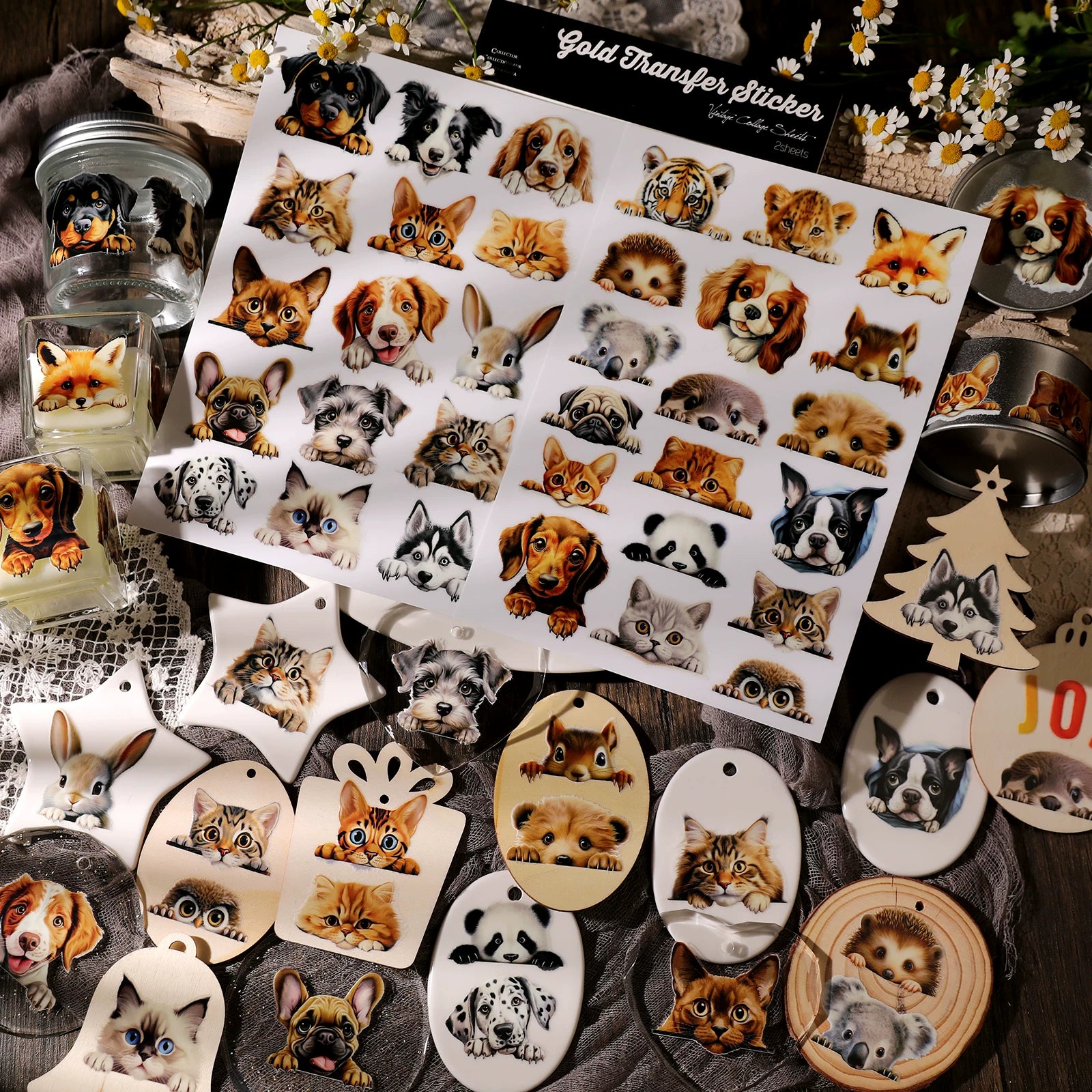 Pets UV-DTF Rub-on Stickers