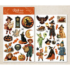 Halloween Matte Rub-on Transfers 2 Small Sheets -Pumpkin